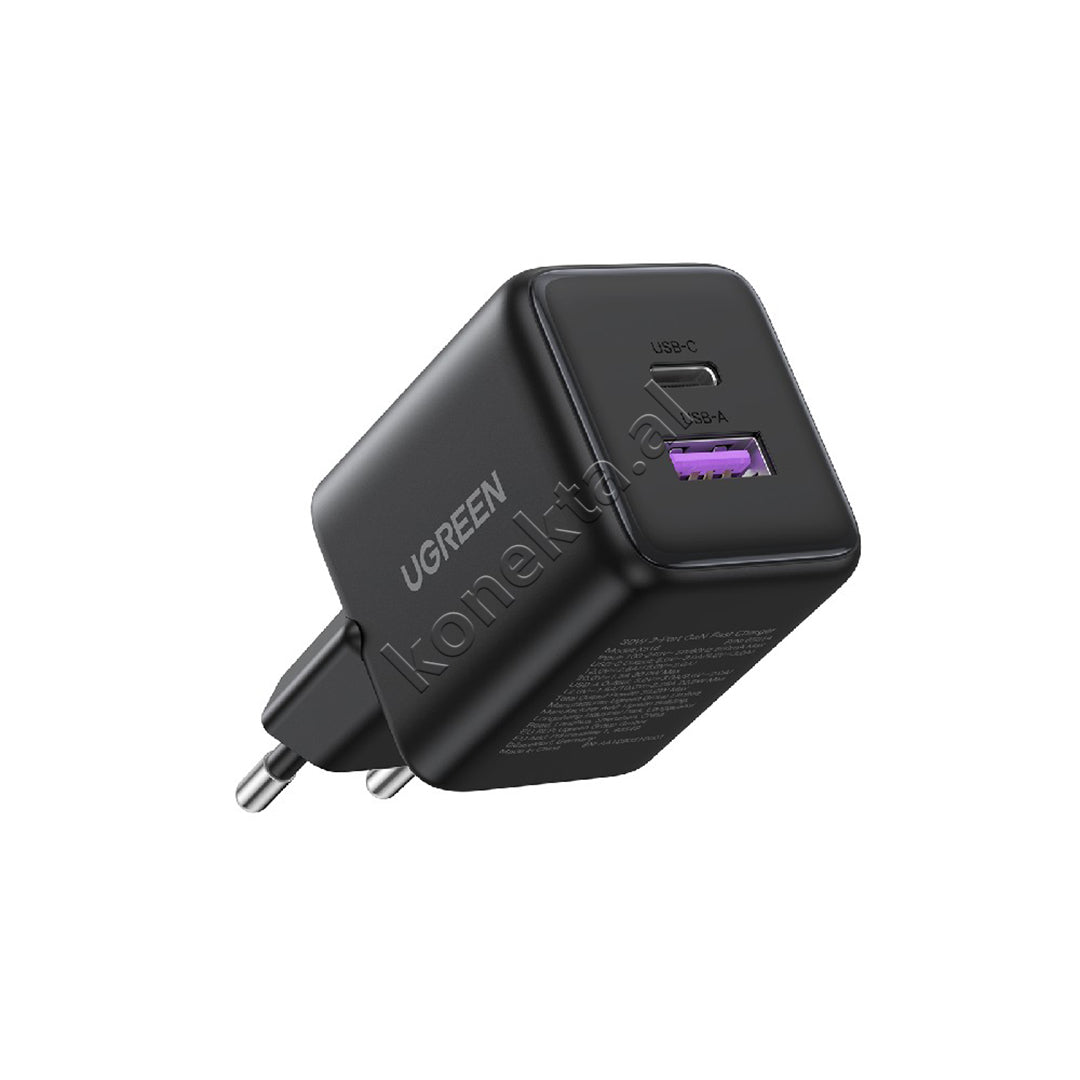 Adaptor Karikimi 30W Me Porta 1x USB-A Dhe 1x USB-C Ugreen