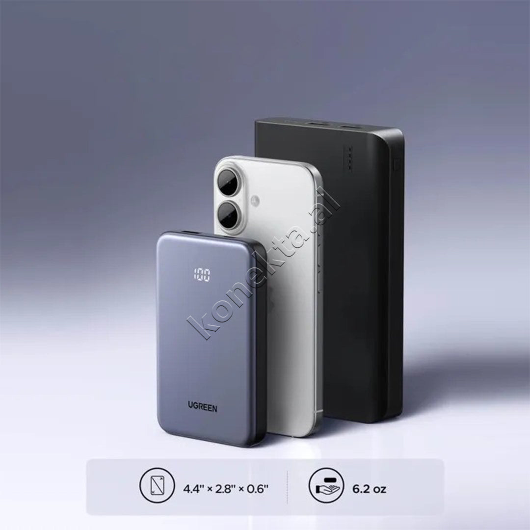 Bateri e Jashtme 20000mAh 30W Me Kabllo Te Integruara Ugreen