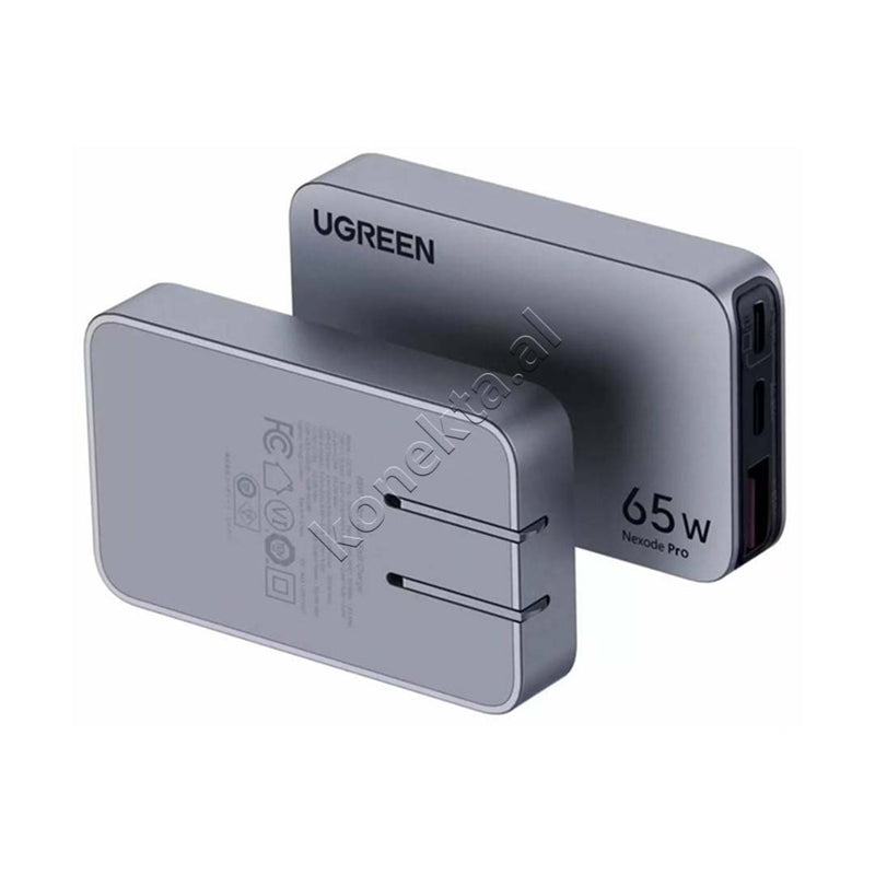 Adaptor Karikimi Nexode Pro 65W UGreen Me Porta 2xUSB-C & 1xUSB-A