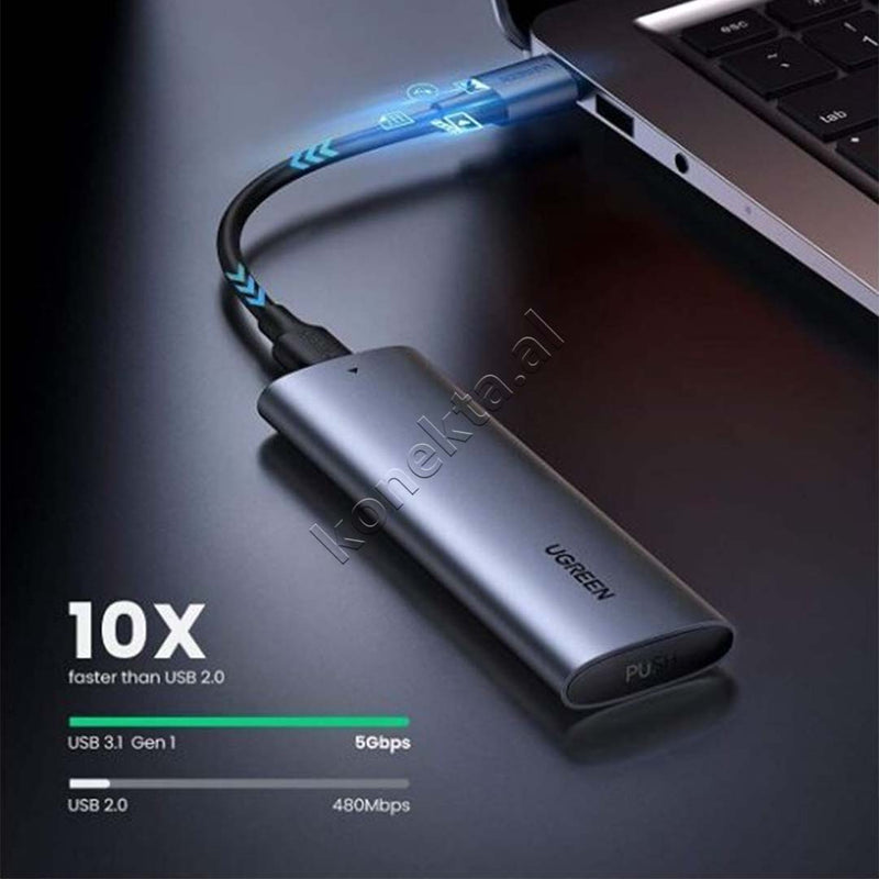 Mbajtese Dhe Lexuese SSD M.2  NGFF Ugreen Me Porte Type-C