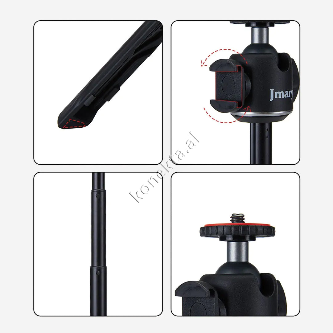 Mini Trekëmbesh (Tripod) Jmary Si Selfie Stick Me Gjatësi Të Rregullueshme Për Kamera, Gopro, SLR,  Etj.