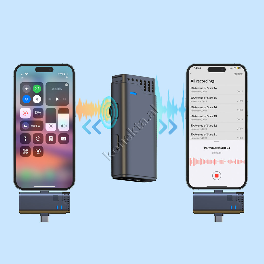 Mikrofon Wireless 2 Ne 1 Jmary Me Type-C & Lightning