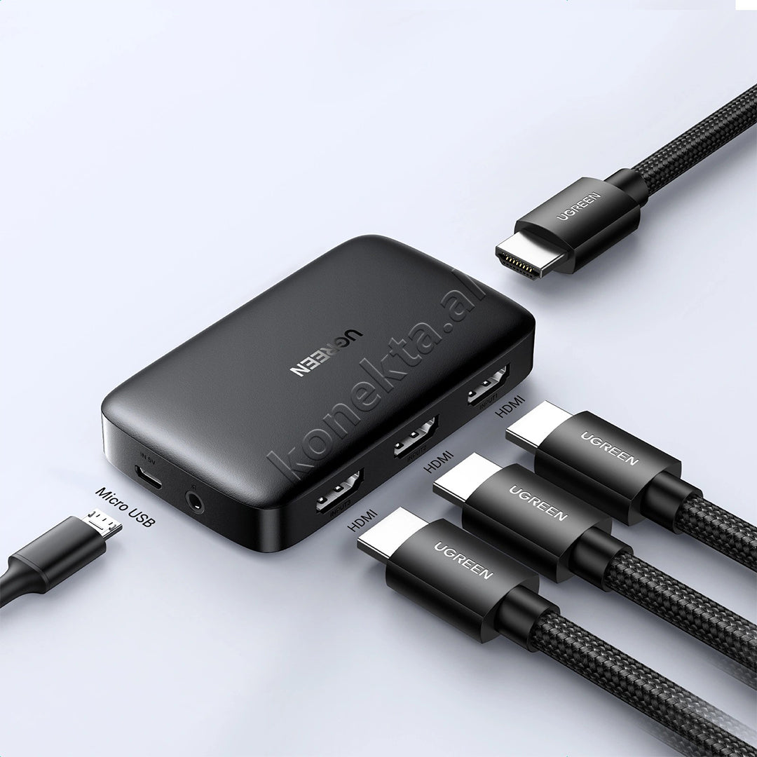 Switch HDMI 3 Ne 1 4K@30Hz Ugreen
