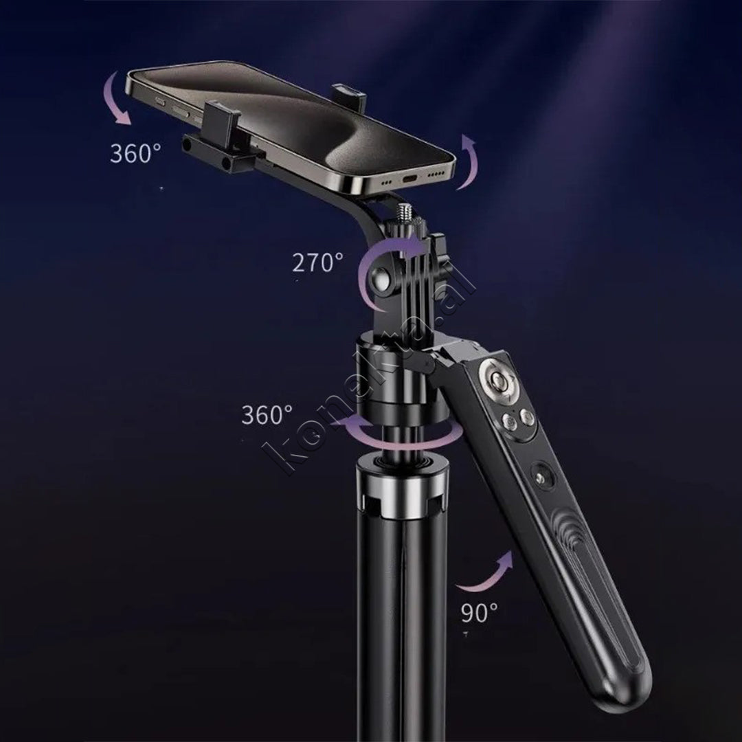Trekembesh (Tripod) Profesional Dhe Selfie Stick Plokama 180cm
