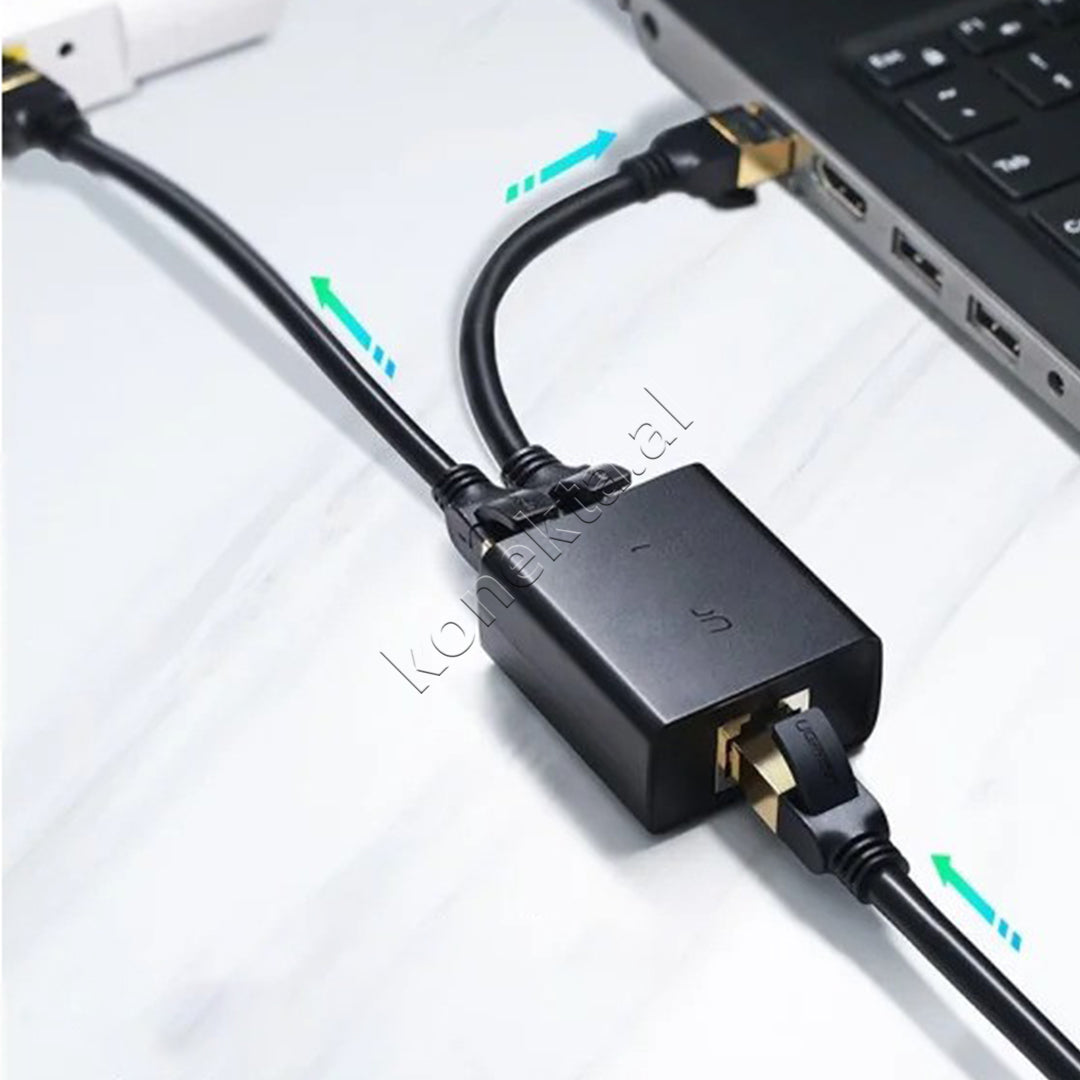 Zgjatues Kabelli Interneti 1 Ne 2 RJ45 Ugreen