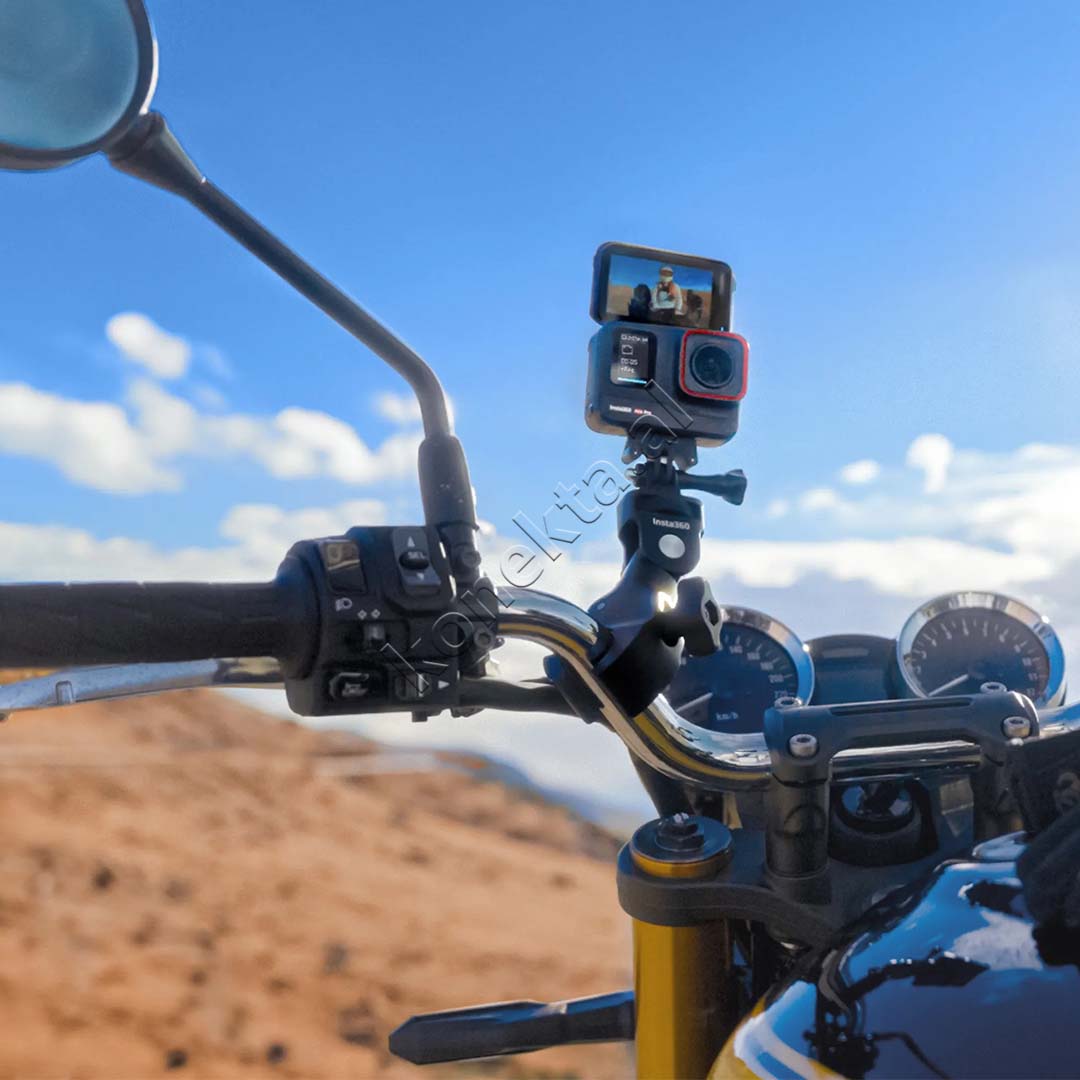 Set Per Montimin E Kameres Ne Motorr Dhe Biciklete Insta360 Heavy Duty Clamp