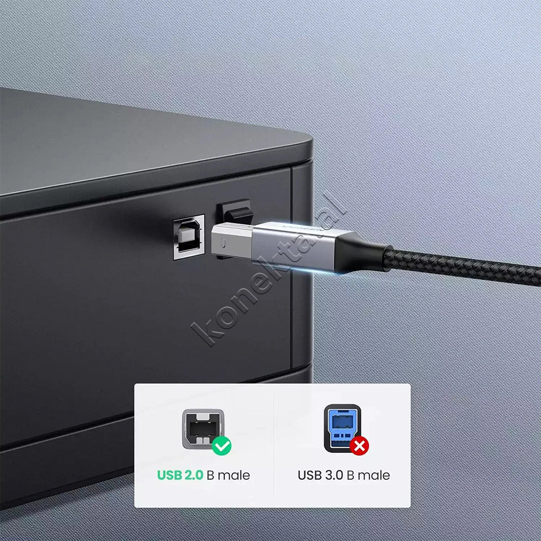 Kabell USB-C (M) Ne USB-B 2.0 (M) 3m Ugreen