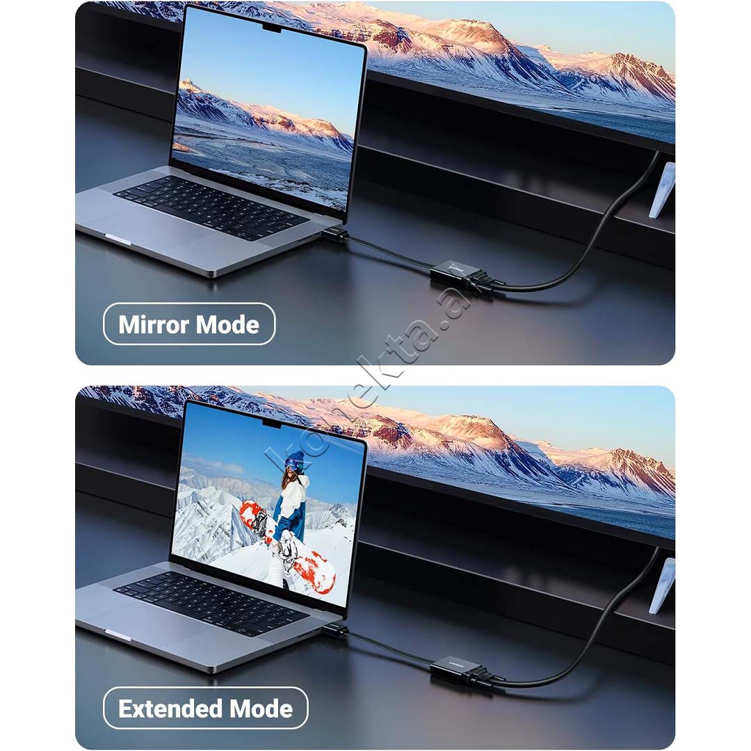 Adaptor Ugreen Nga HDMI (M) Ne VGA (F) 1080P 25cm