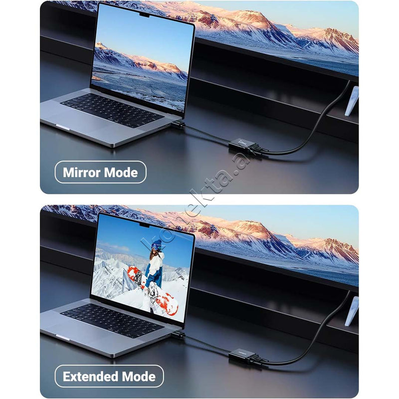 Adaptor Ugreen Nga HDMI (M) Ne VGA (F) 1080P 25cm