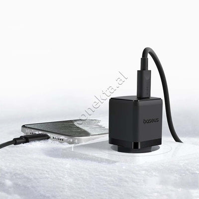 Adaptor Karikimi 30W Baseus Me Porte USB-C Dhe Fishe Type-C