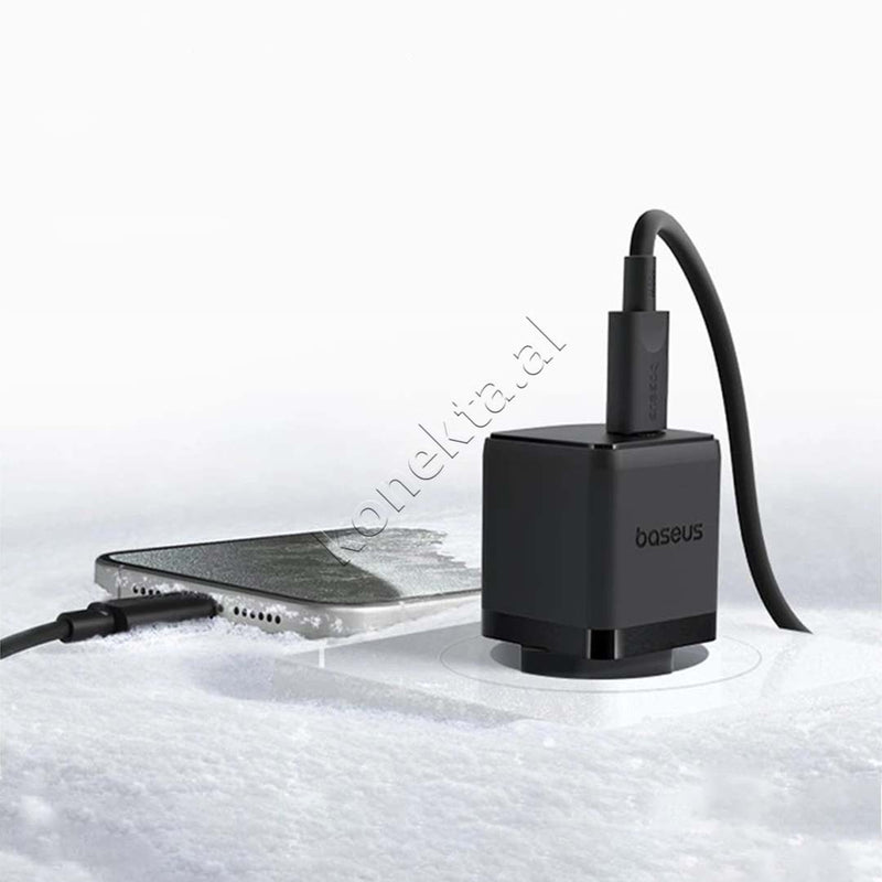 Adaptor Karikimi 30W Baseus Me Porte USB-C Dhe Fishe Type-C