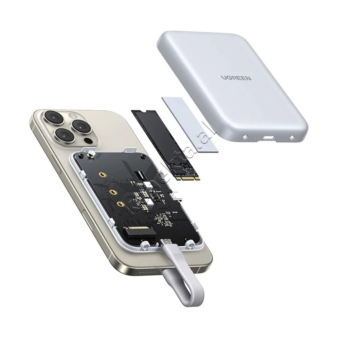 Mbajtese Magnetike SSD M.2 NVMe Me MagSafe Ugreen