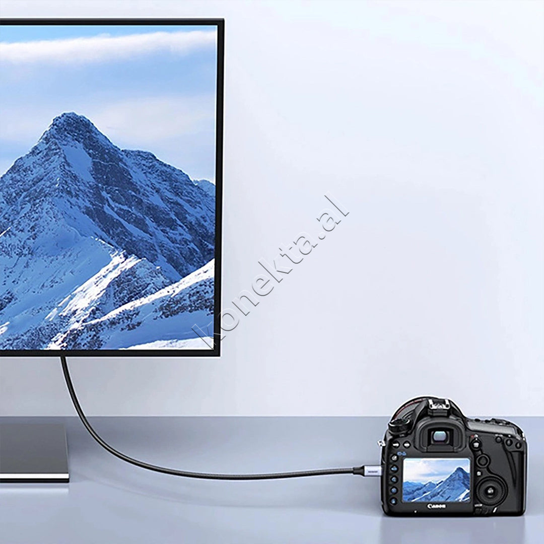 Kabell Micro HDMI 2.1 - HDMI 2.1 8K 1m Ugreen