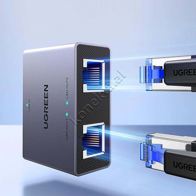 Adaptor Splitter Ethernet Ugreen 1Gbps 1 Ne 2