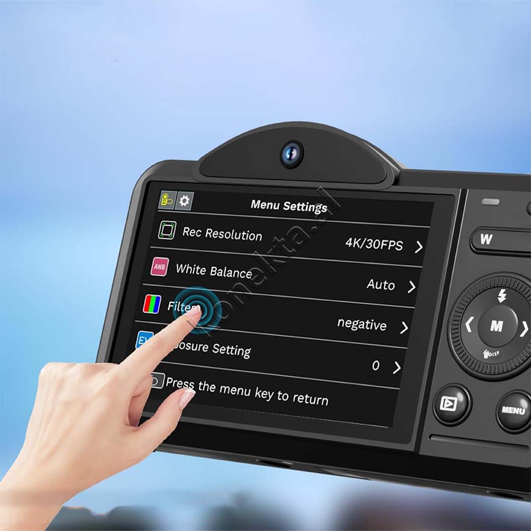 Kamera Digjitale 5K 75MP Me Ekran 2.8"