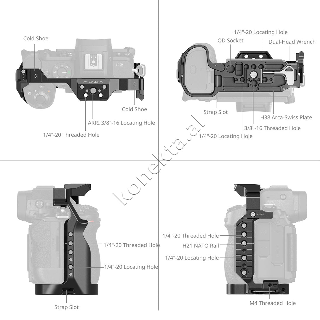 Cage For Nikon Z5 / Z5II / Z6 / Z6II / Z7 / Z7II SmallRig 5257