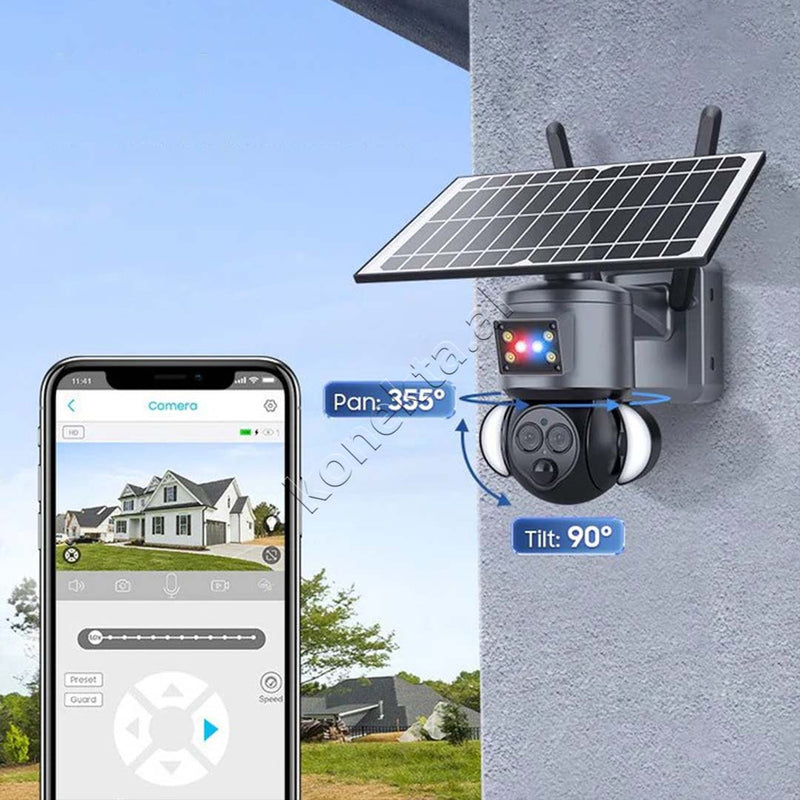 Kamera Sigurie Per Shtepi Outdoor 3MP Me Panel Solar