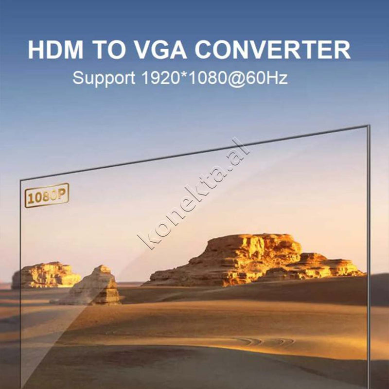 Kabell Adaptor Ugreen HDMI Ne VGA 15cm