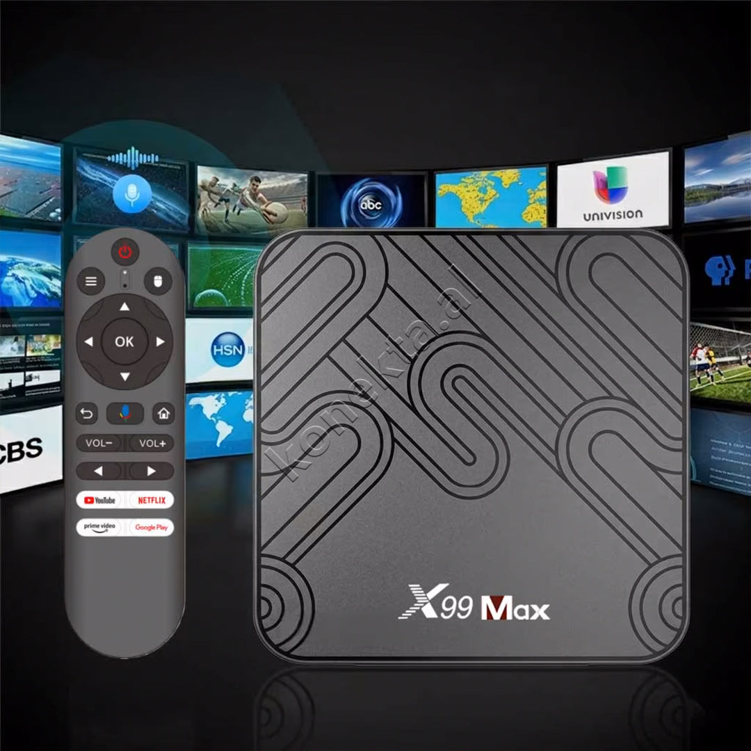 Android TV Box 8K Wi-Fi 6 X99 MAX