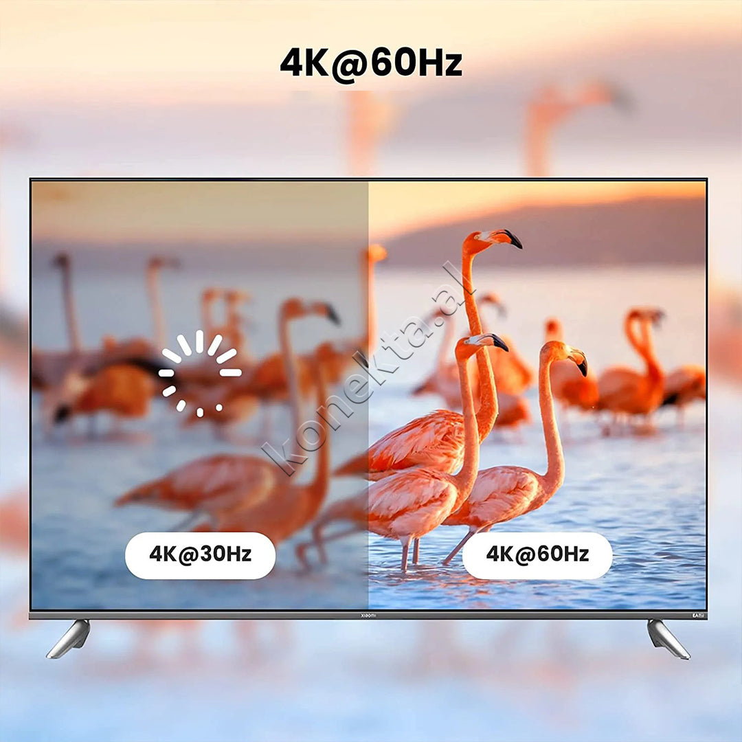 Kabell Micro HDMI 2.0 - HDMI 2.0 4K 1m Ugreen