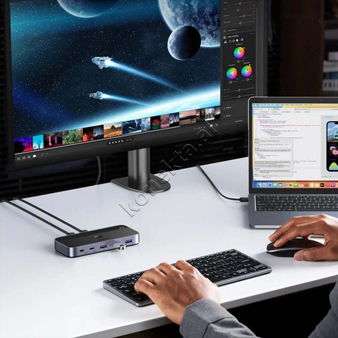 Switch Ugreen 2 Ne 4 Me Porta 3xUSB 3.0 Dhe 1xUSB-C