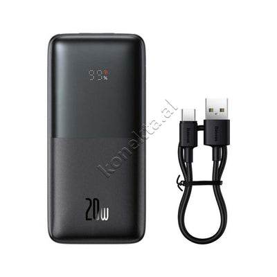 Bateri e Jashtme 10'000mAh 20W Me Porta 2xUSB-A Dhe USB-C Baseus