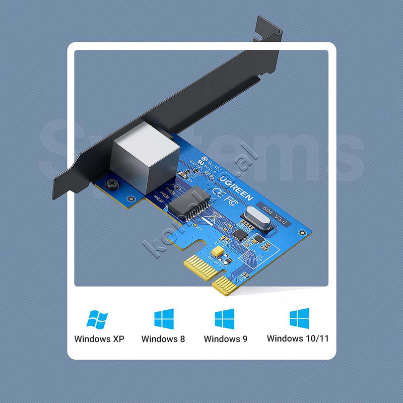 Kartë Rrjeti UGREEN PCI Express 1000Mbps PCIe
