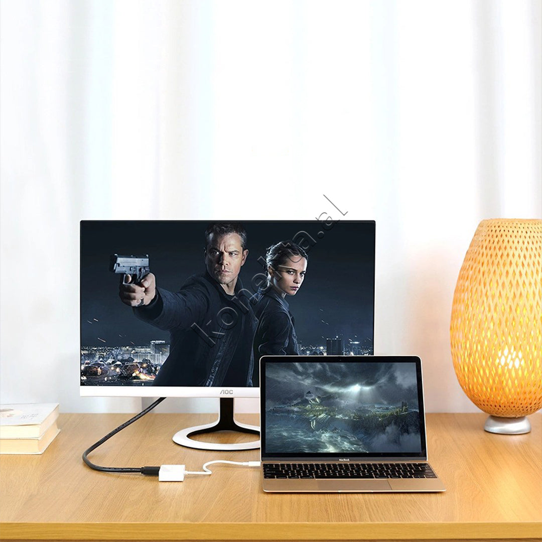 Kabell USB-C (M) Ne HDMI + VGA Ugreen