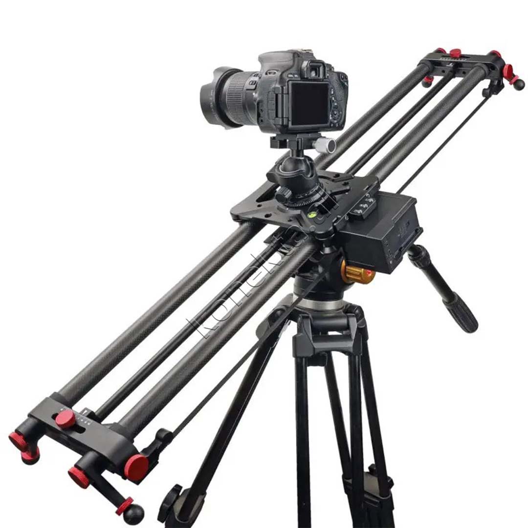 Set Trekembesh (Tripod) Profesional + Rail Slider + Bateri 6600mAh