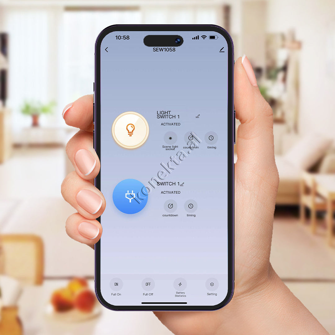 Prize Inteligjente 2500W Dhe Dritë Nate LED Me Kontroll Nga Telefoni Nepermjet Internetit