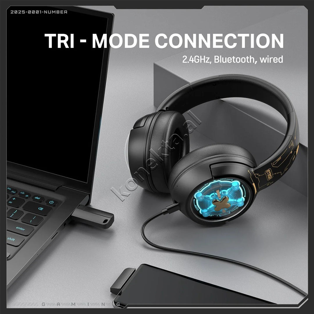 Kufje Headphones Gaming RGB Tri-Mode Onikuma