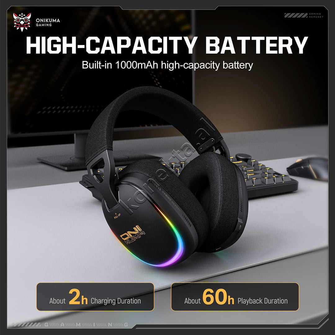 Kufje Headphones Gaming Wireless Me Bluetooth Onikuma