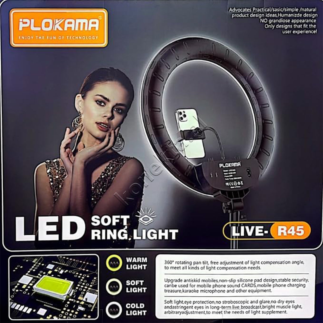 Drite Rrethore Profesionale Ring Light Plokama 45cm