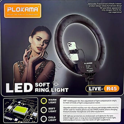 Drite Rrethore Profesionale Ring Light Plokama 45cm