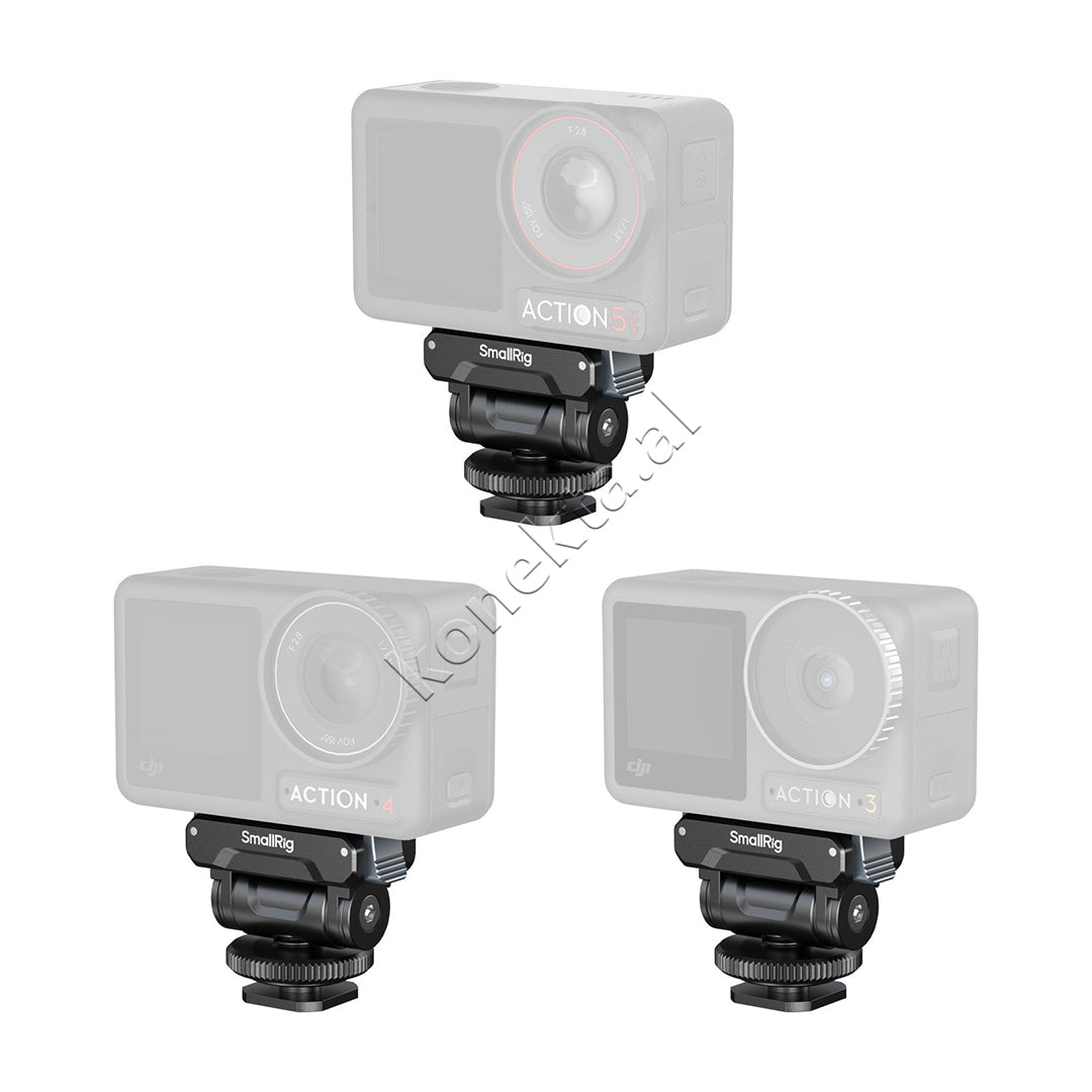 Quick Release Support for DJI Osmo360 / Action 5 Pro / 4 / 3 With Cold Shoe Adapter SmallRig 5436