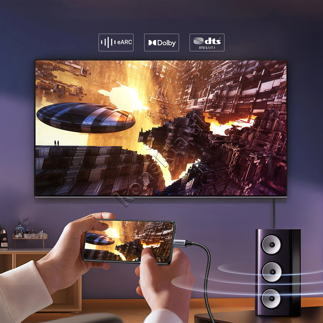 Kabell USB-C (M) Ne  DisplayPort (M) 3m Ugreen