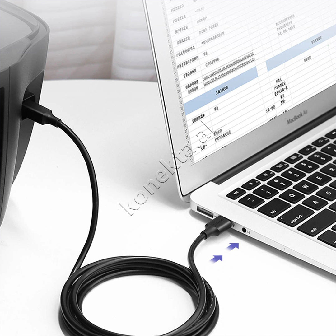 Kabell Printimi USB-A Ne USB-B UGreen 5m