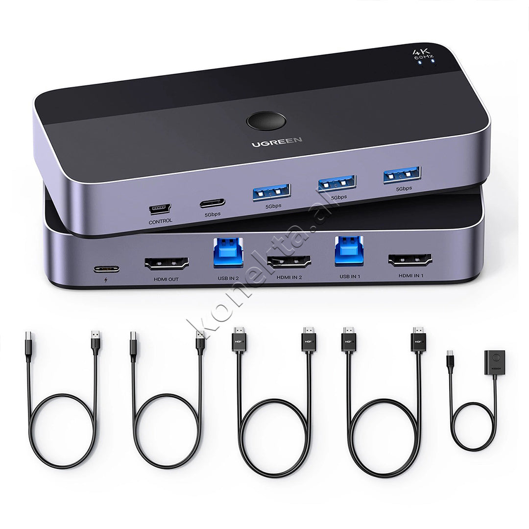 Switch KVM HDMI 2 Ne 1 Me Rezolucion 4K Ugreen