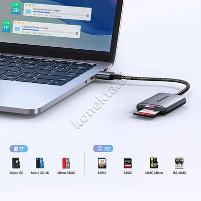 Lexues Kartash Ugreen Me Porte USB 3.0 Per Karta SD/ TF