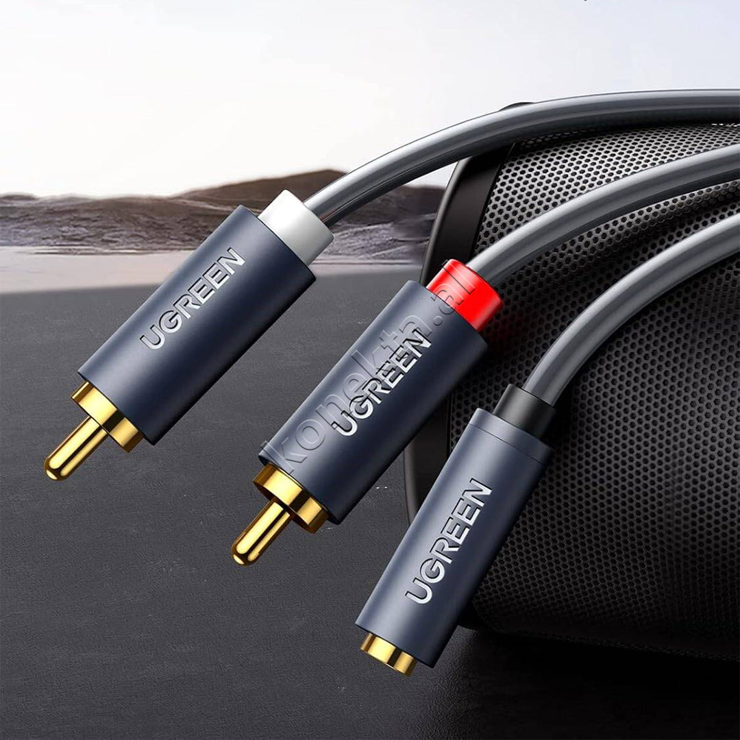 Kabell Audio 3.5mm (F) Ne 2RCA (M) 1m Ugreen