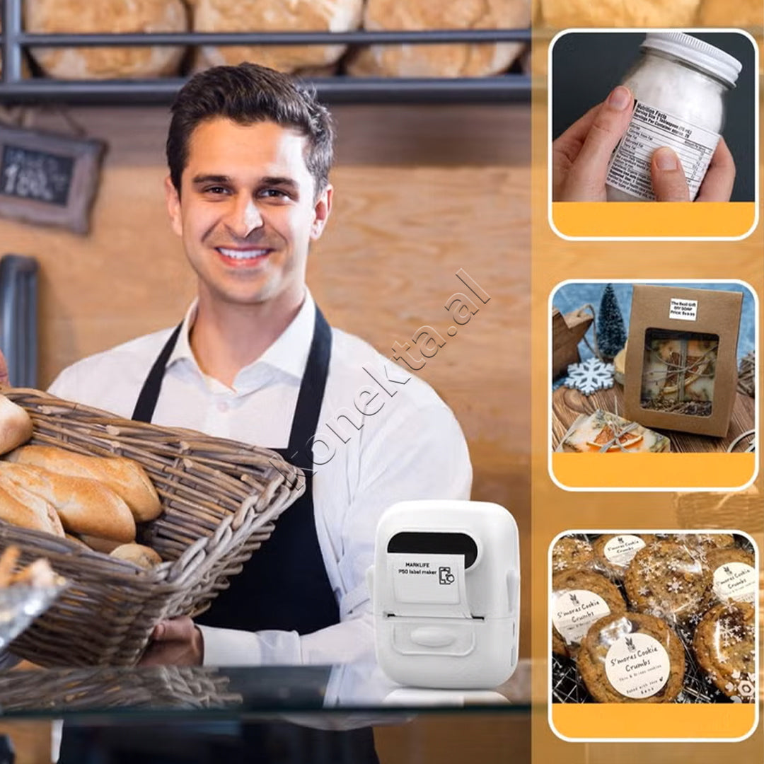 Leter Termike E Bardhe Marklife 50*30mm Per S2