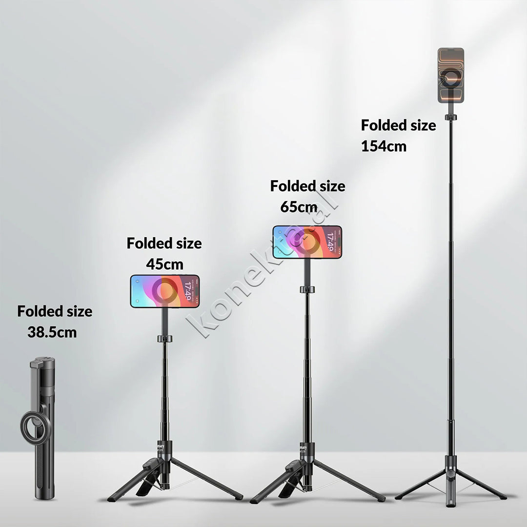 Selfie Stick Dhe Tripod Magnetik MagSafe 154cm Me Telekomande Jmary