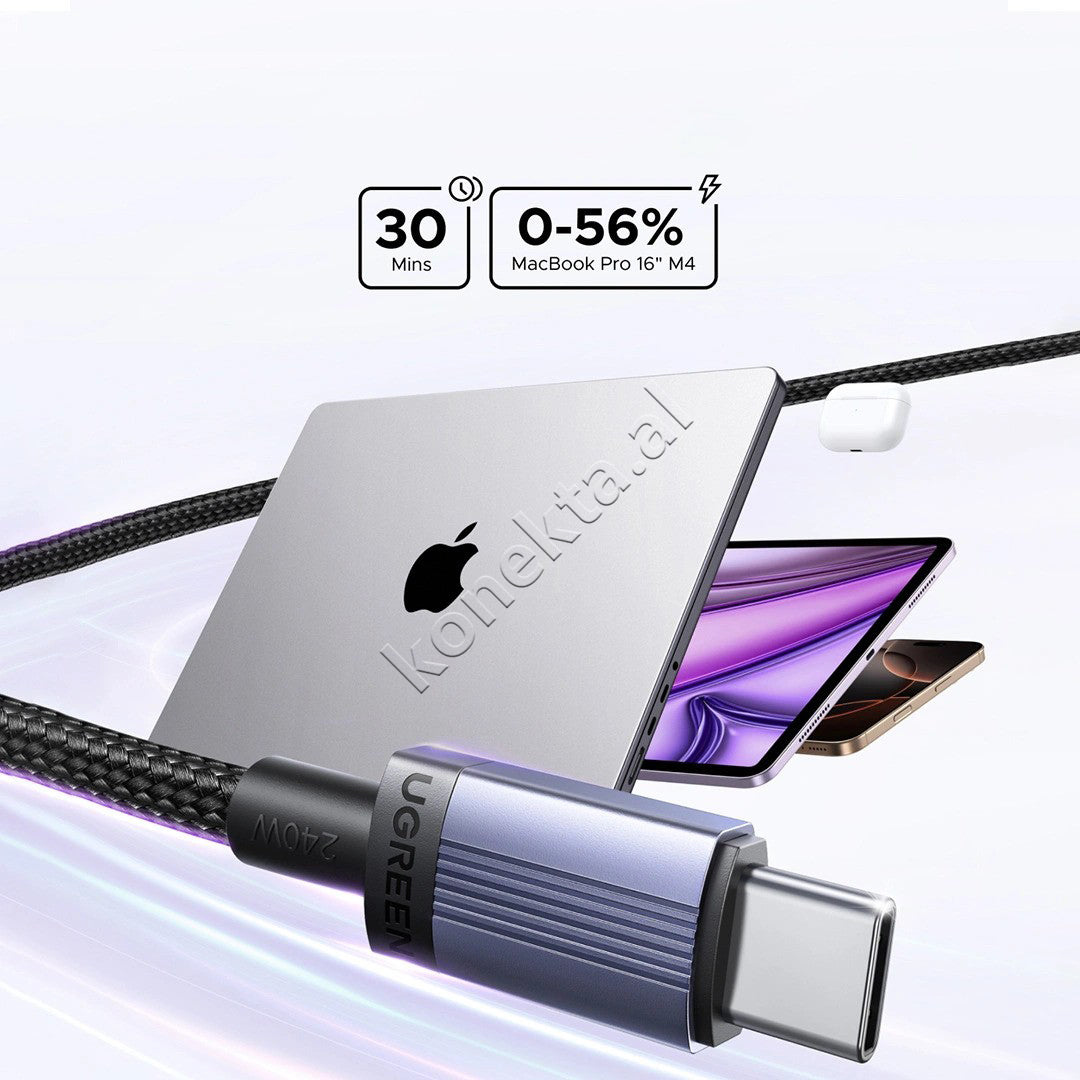 Kabell USB-C (M) Ne USB-C (M) Ugreen 240W 3m