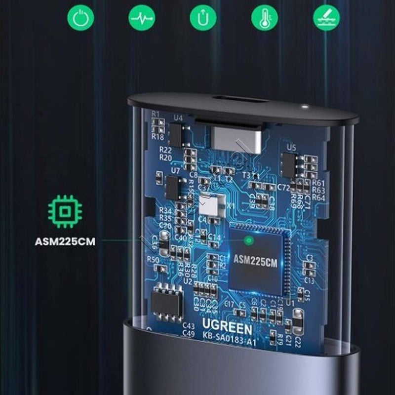 Mbajtese Dhe Lexuese SSD M.2  NGFF Ugreen Me Porte Type-C