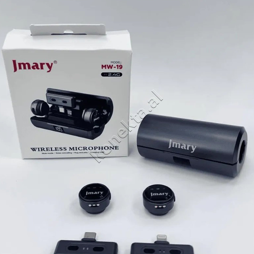 Mikrofon Dual Profesional Wireless Me Porte Type-C & Lightning Jmary