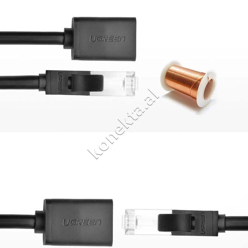 Kabell Ethernet Ugreen Nga RJ45 (F) Ne RJ45 (M) F/UTP Cat. 6 1 Gbps