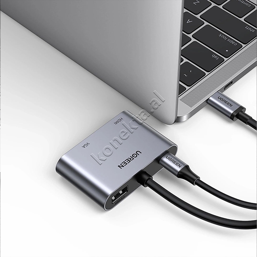 Adaptor USB-C Ne HDMI+VGA+USB-A+ USB-C Ugreen