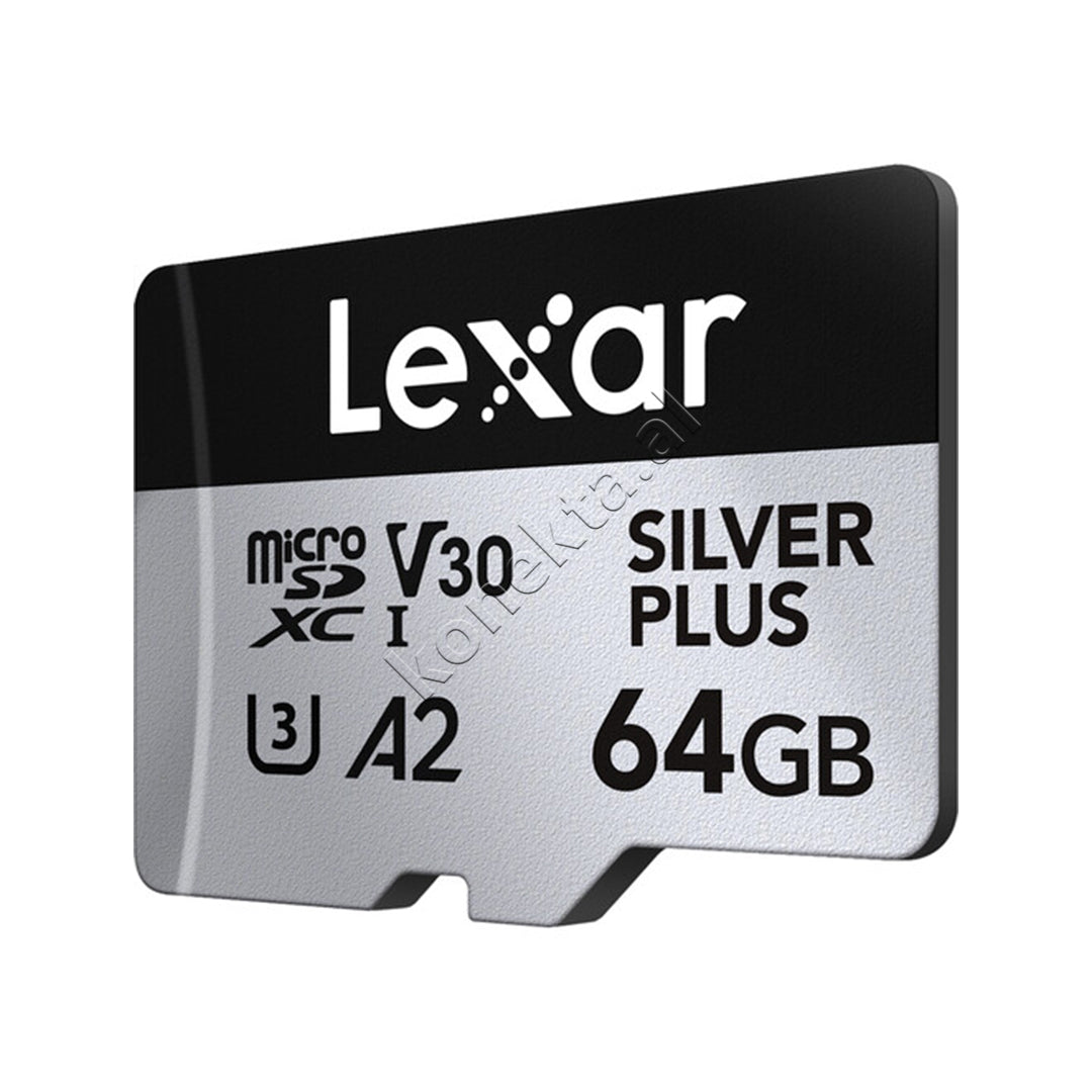 Karte Memorie MicroSDXC Me Adaptor Silver Plus 64GB Lexar