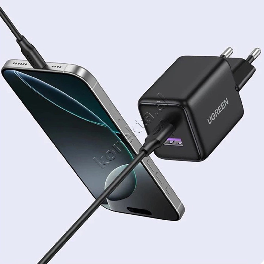 Adaptor Karikimi 30W Me Porta 1x USB-A Dhe 1x USB-C Ugreen