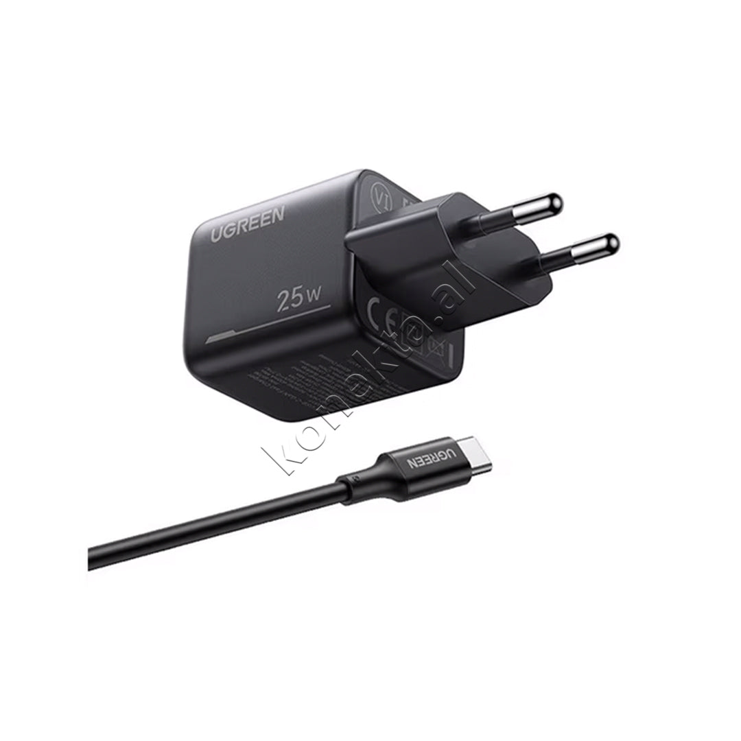 Adaptor Karikimi 25W GaN Ugreen Me Kabllo USB-C Ne USB-C 1m